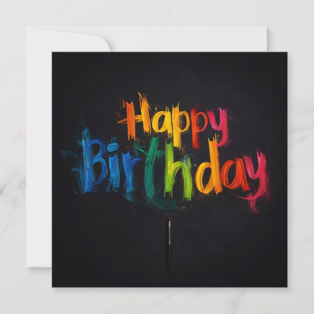 Happy Birthday Greeting Cards  (Front)