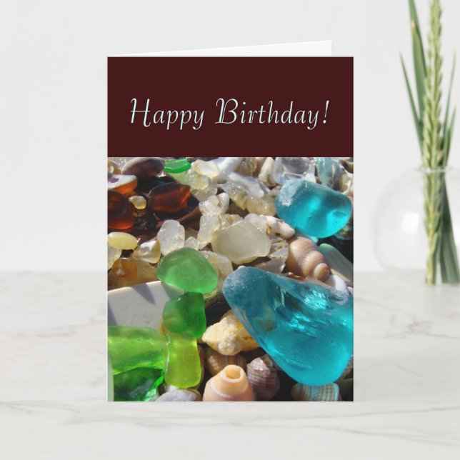 Happy Birthday! Greeting Cards Beach Treasures (Front)