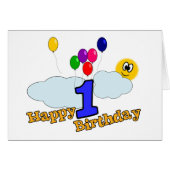 Happy Birthday Greetings Card (Front Horizontal)