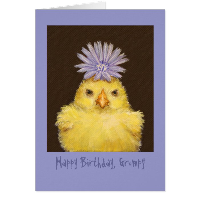 Happy Birthday Grumpy card