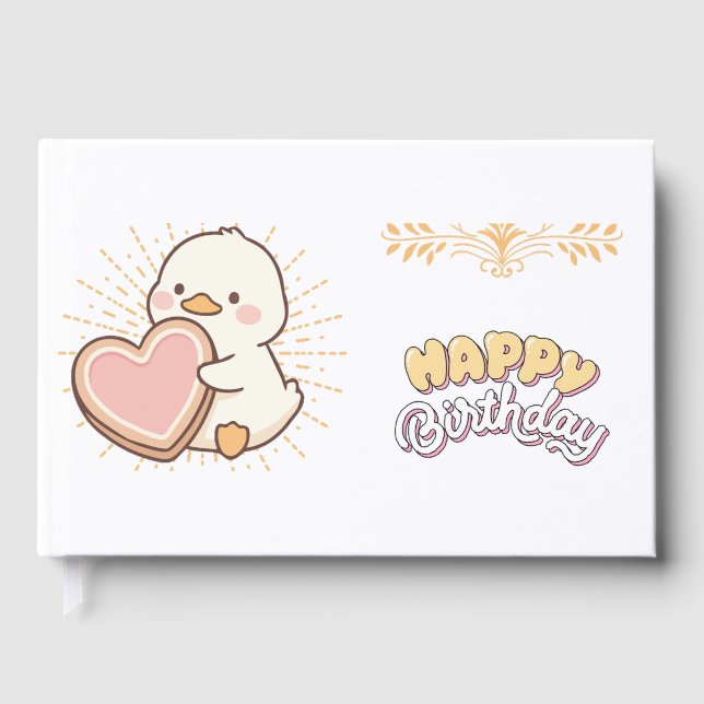 HAPPY BIRTHDAY  GUEST BOOK (Front)