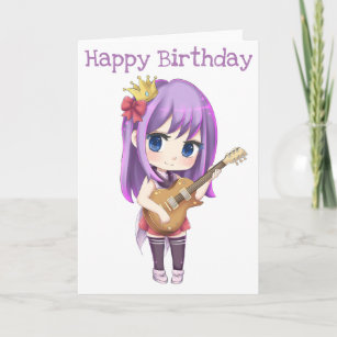 Anime Chibi Girl Cards Zazzle