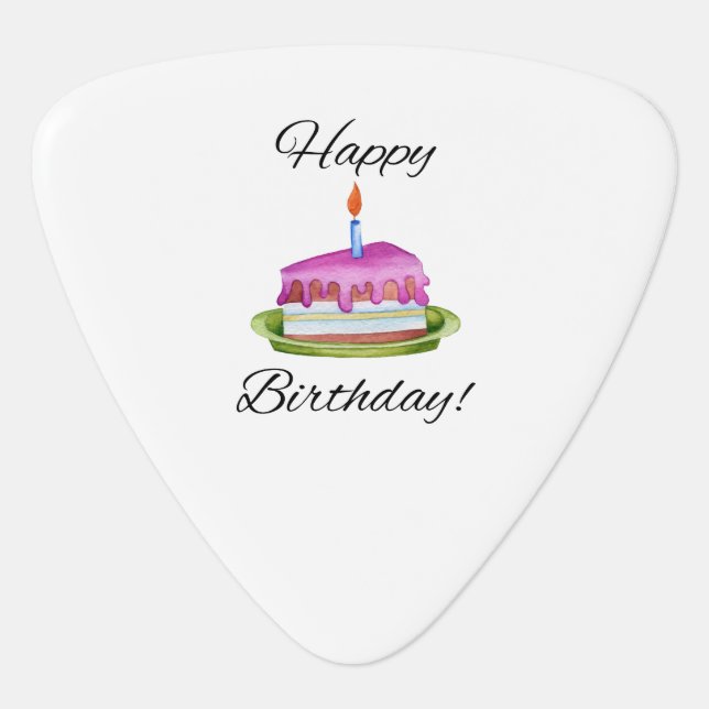 Happy Birthday! Guitar Pick (Front)