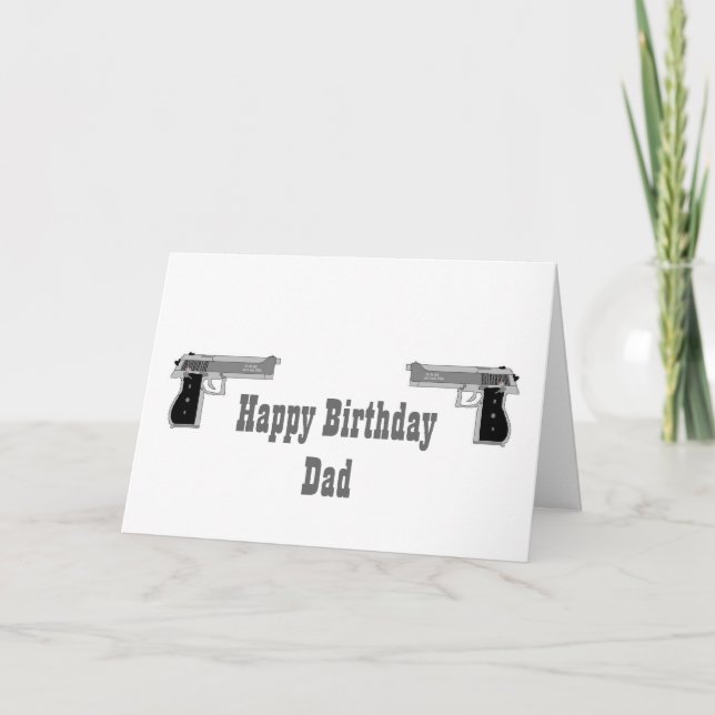 Happy Birthday Gun Card (Front)