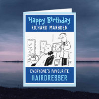 Happy Birthday Hairdresser or Barber