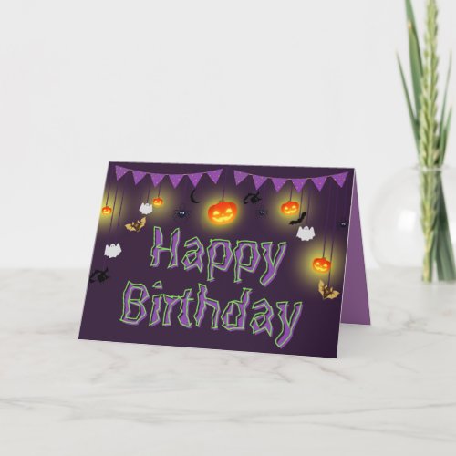 Happy Birthday Halloween Card