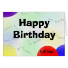 Happy Birthday Ham Radio Caveman Card | Zazzle.com