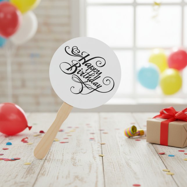 Happy Birthday Hand Fan (Happy Birthday Hand Fan)