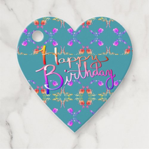 Happy Birthday Hand written Gift Tags