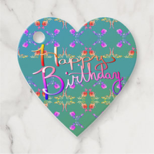 "Happy Birthday" Hand written Gift Tags