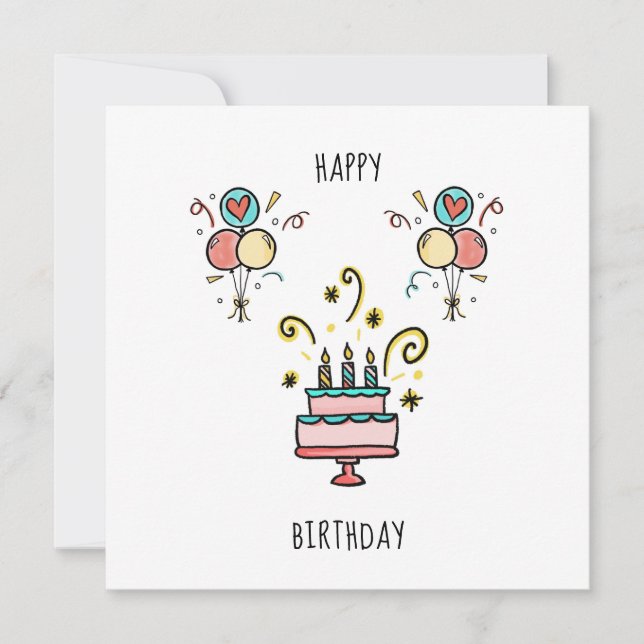 Happy Birthday | Happy Birthday Card (Front)