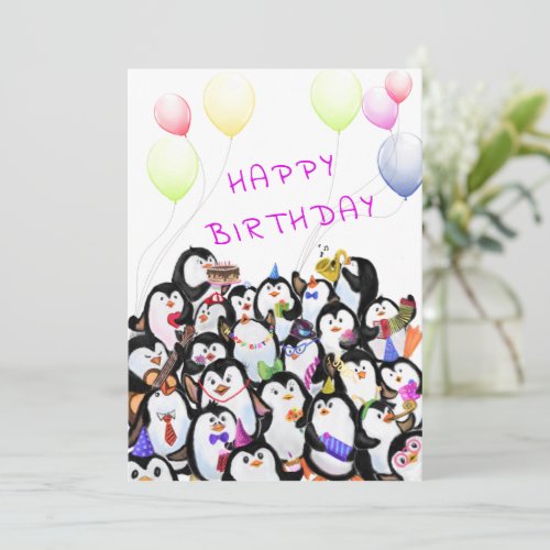 Happy Birthday _ Happy Penguins Party Celebration
