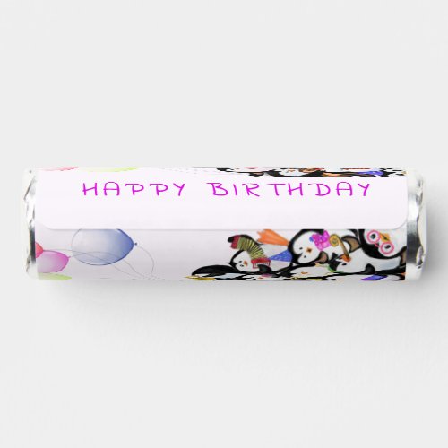 Happy Birthday _ Happy Penguins Party Celebration Breath Savers Mints