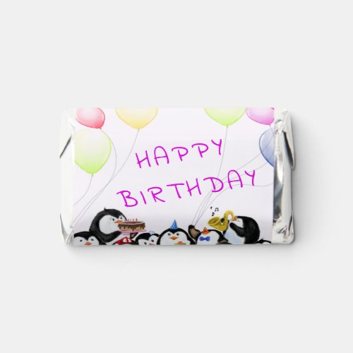 Happy Birthday _ Happy Penguins Party Celebration Hersheys Miniatures