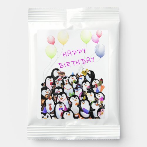 Happy Birthday _ Happy Penguins Party Celebration Margarita Drink Mix