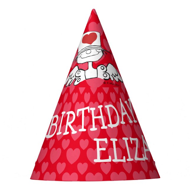 HAPPY BIRTHDAY "Heart Fairy"© Customized Party Hat (Front)