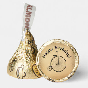 Happy Birthday High-Wheel Antique Bicycle Rustic Hershey®'s Kisses®
