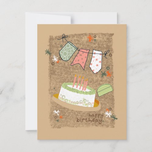 Happy Birthday Holiday Card