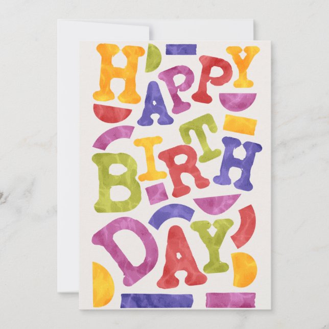 HAPPY BIRTHDAY HOLIDAY CARD (Front)