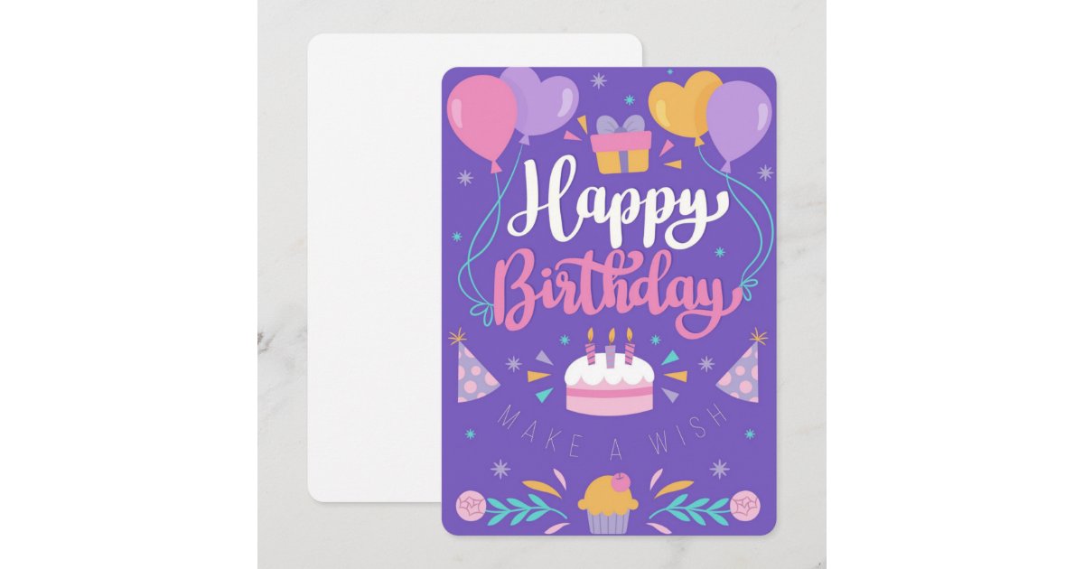 Happy Birthday Holiday Card | Zazzle