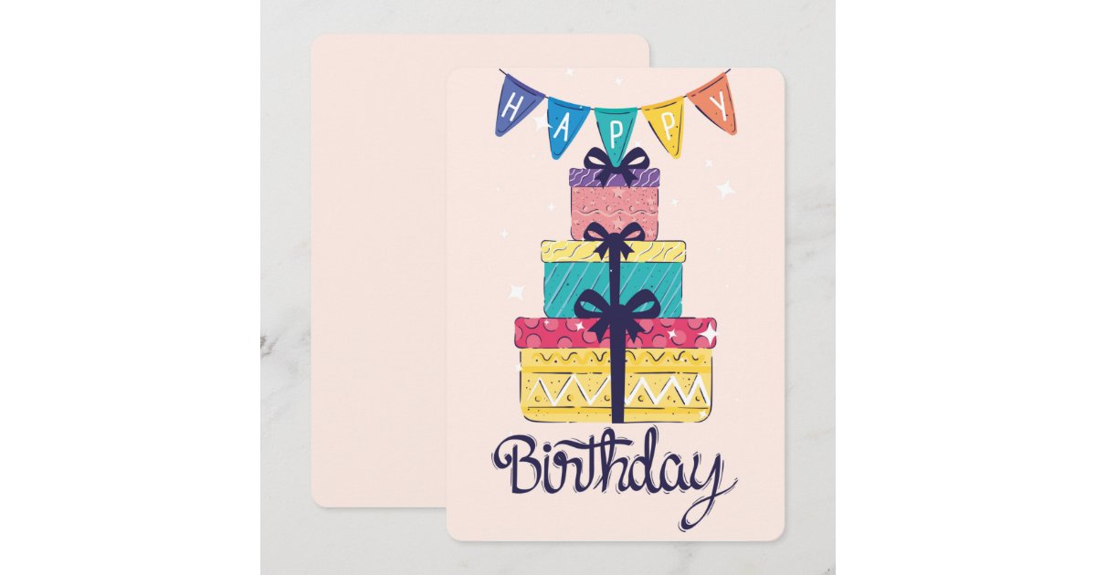 Happy Birthday Holiday Card | Zazzle