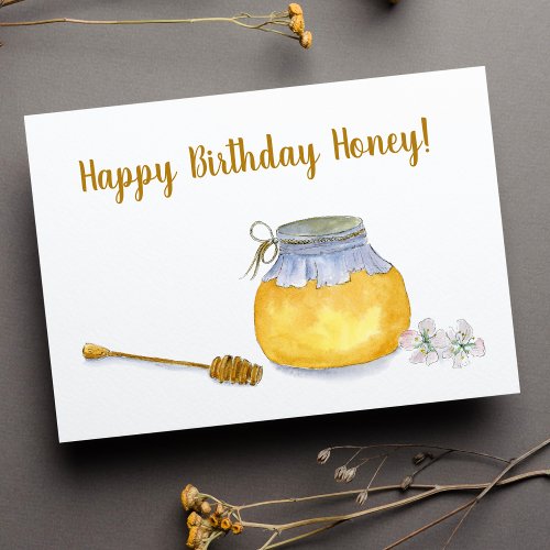 Happy Birthday Honey Pot Card
