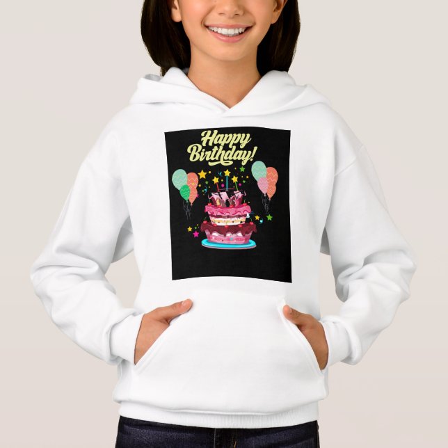" Happy Birthday" hoodies (Front)