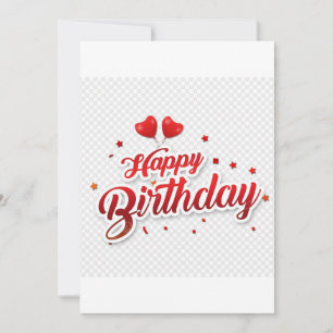 Happy birthday! Hope you have an amazing day fille Invitation