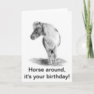 Happy Birthday Horse Lover Card
