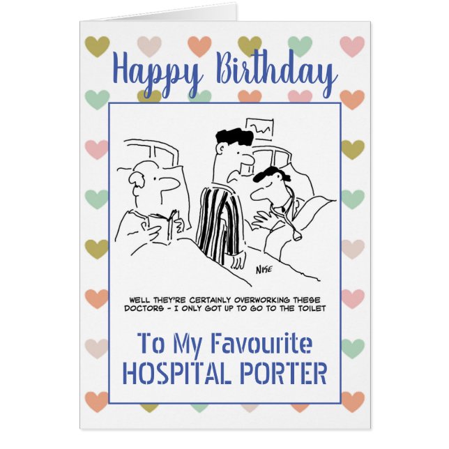 Happy Birthday Hospital Porter (Front)