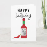 Happy Birthday Hot Stuff | Funny Birthday Card<br><div class="desc">Keep it spicy with this funny birthday card! 

Blank inside to allow for a personalized message to your loved one.</div>