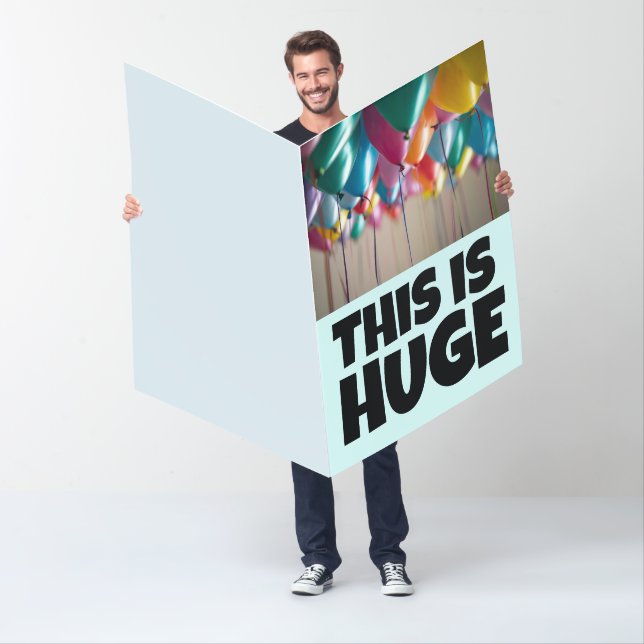 HAPPY BIRTHDAY HUGE BIGGEST GIGANTIC GREETING CARD (In Situ)