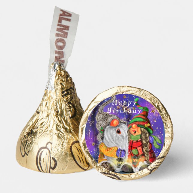 Happy Birthday - Hugged Gnomes Singing Happy Song  Hershey®'s Kisses® (Front)