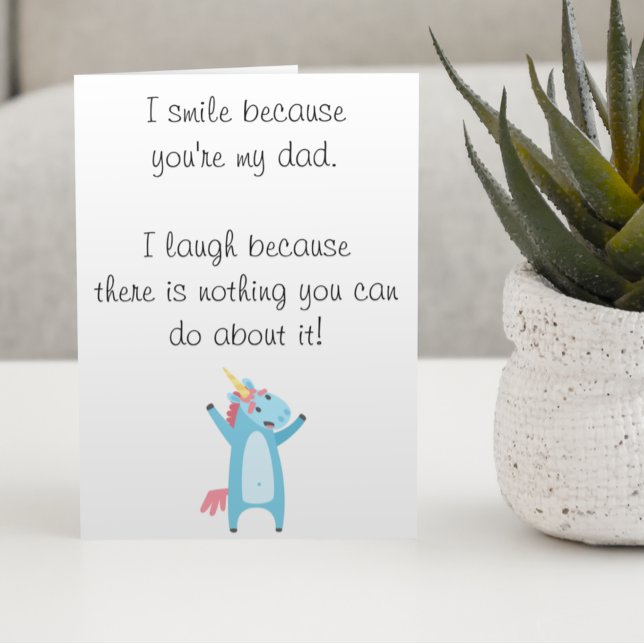 Happy Birthday Humor Dad Funny Card (Creator Uploaded)