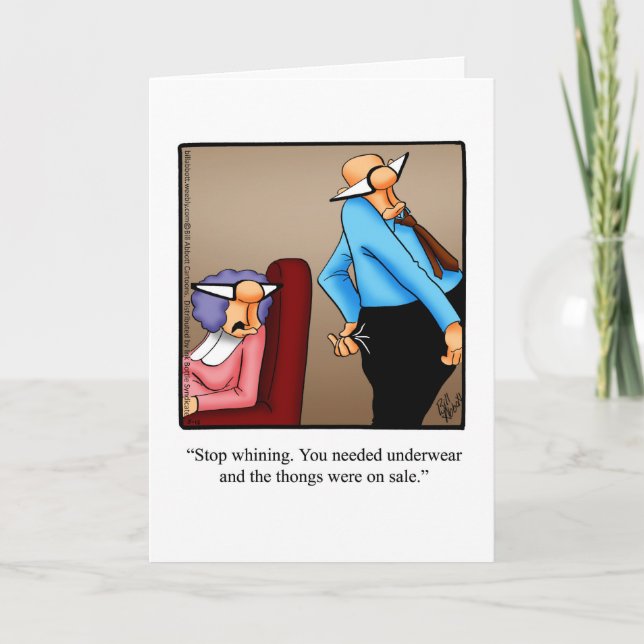 Happy Birthday Humor Greeting Card (Front)