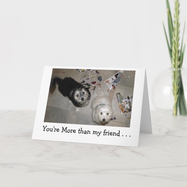 Happy BIrthday humor - puppy friends Card (Front)