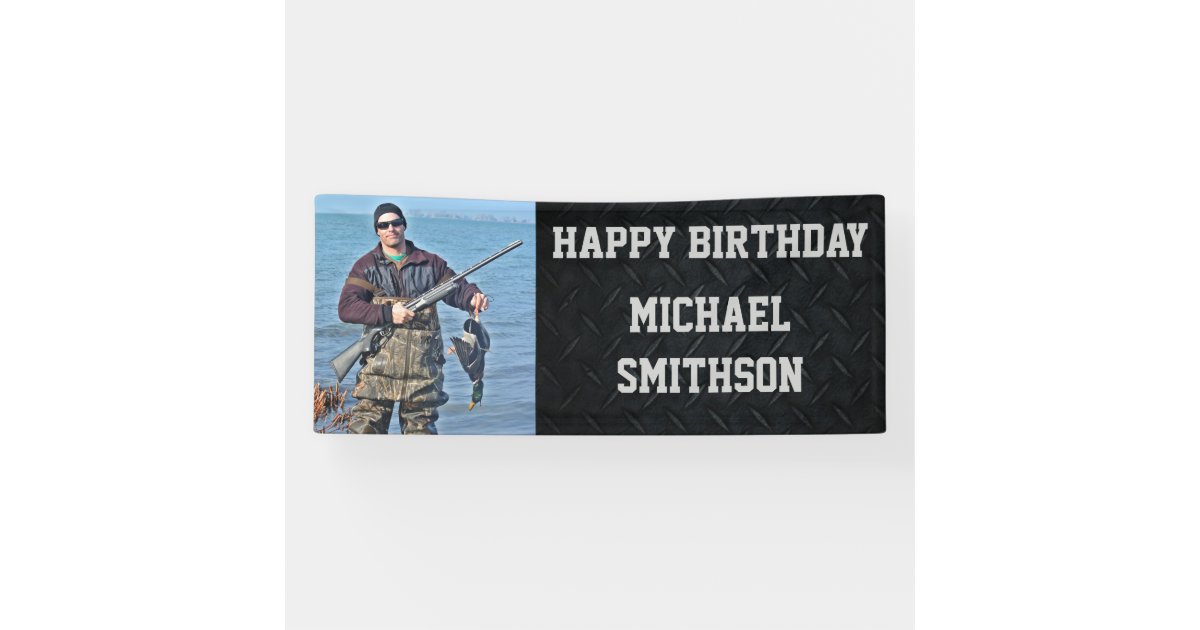 Happy Birthday Fishing Photo Name Father Crappie Banner