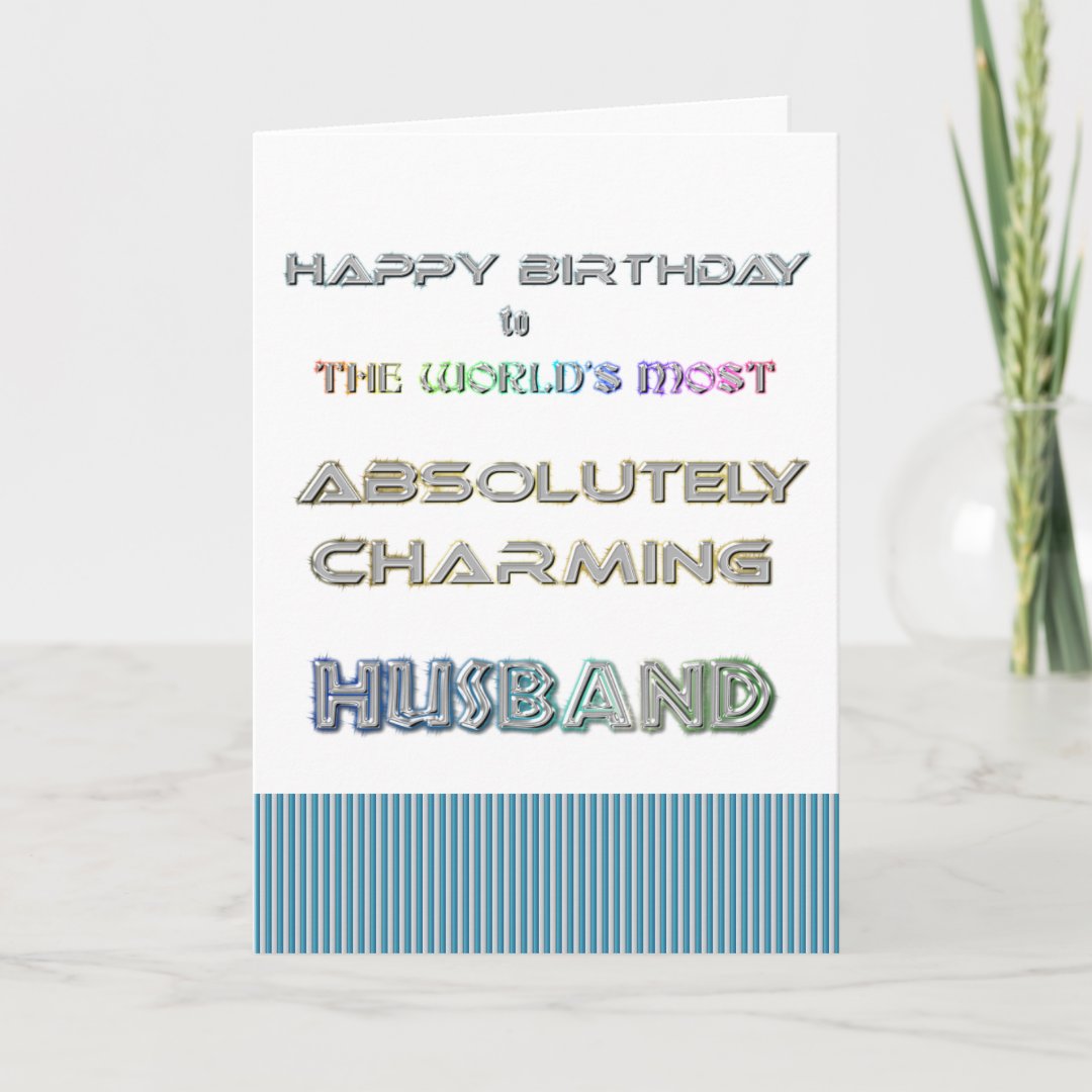 Happy Birthday Husband Card | Zazzle