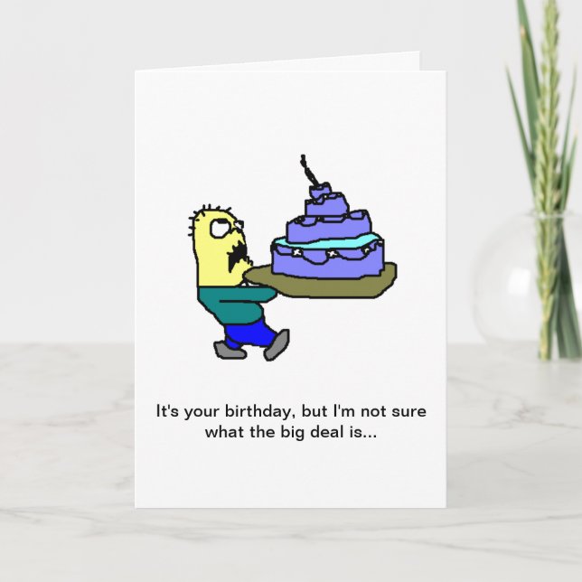 Happy Birthday, I guess Card (Front)