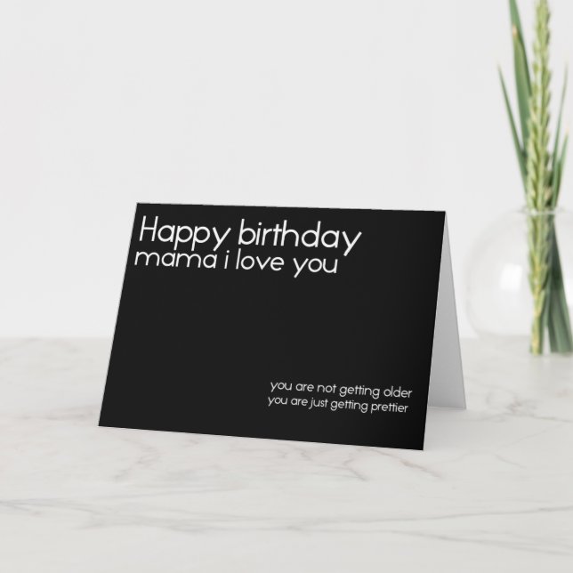 happy birthday i love you mama birthday card (Front)