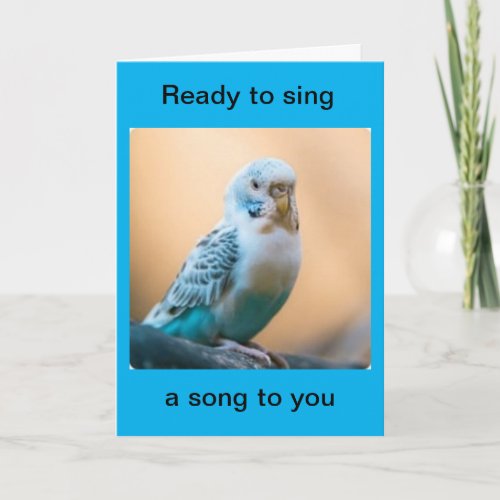 HAPPY BIRTHDAYI WILL SING TO YOU CARD