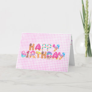Happy Birthday Ice Cream Treats Card