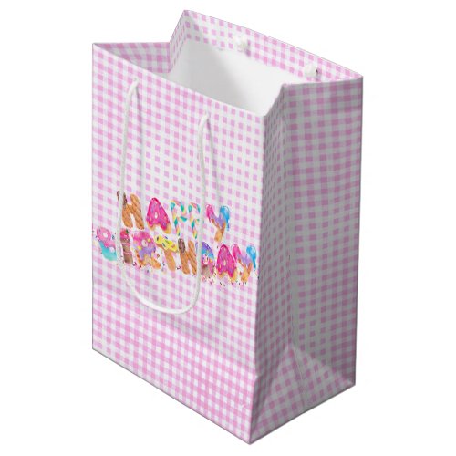 Happy Birthday Ice Cream Treats Medium Gift Bag