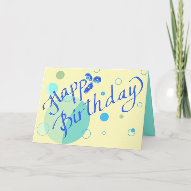 Happy Birthday - IgG - custom message  Card (Front)