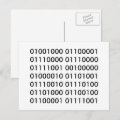 Happy Birthday in Binary Code Postcard | Zazzle