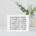 Happy Birthday in Binary Code Postcard | Zazzle