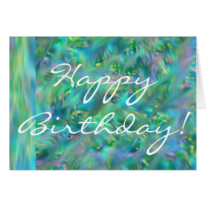 Happy Birthday in Buds of Spring Greeting Card