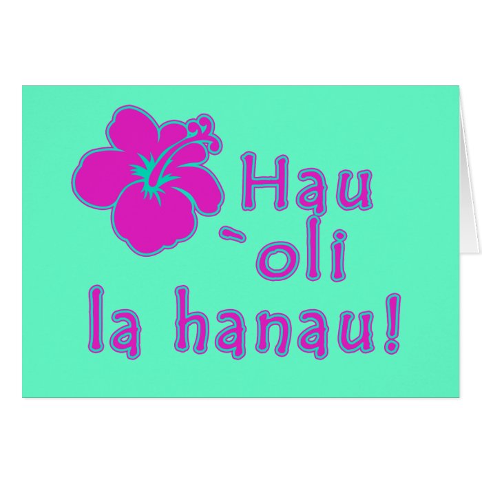 Happy Birthday In Hawaiian Greeting Card