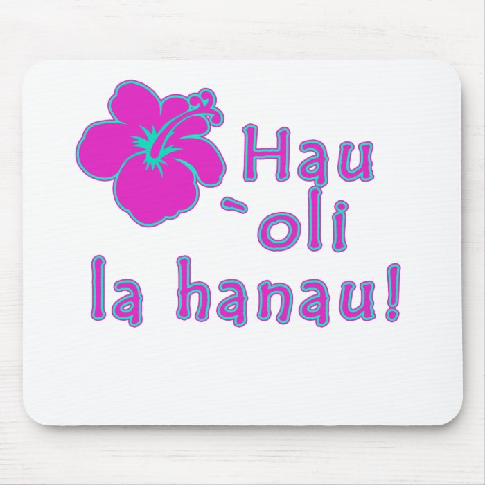 Happy Birthday In Hawaiian Mouse Pad