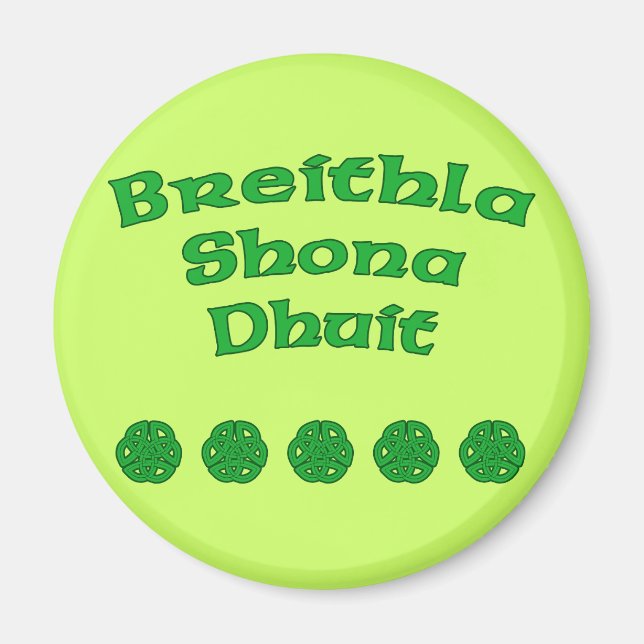 Happy Birthday In Irish Magnet (Front)